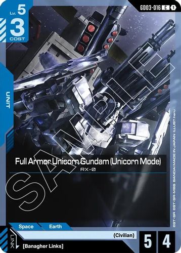 Full Armor Unicorn Gundam (Unicorn Mode) (GD03-016) card