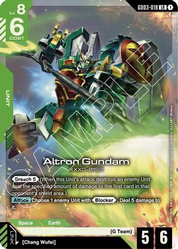 Altron Gundam (GD03-018) card