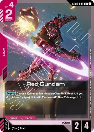 Red Gundam (GD03-039) card