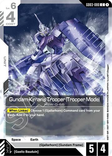 Gundam Kimaris Trooper (Trooper Mode) (GD03-080) card