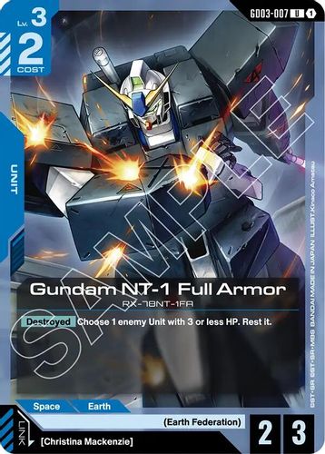 Gundam NT-1 Full Armor (GD03-007) card
