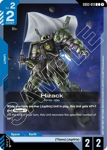 Hizack (GD03-013) card