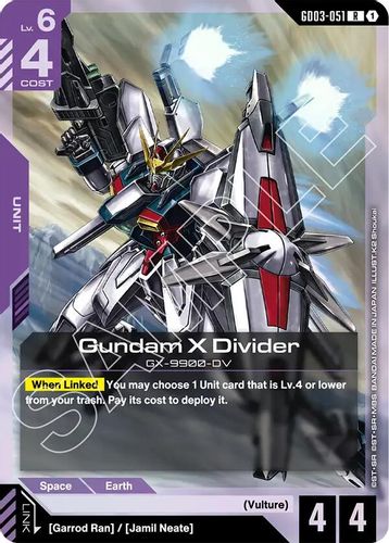 Gundam X Divider (GD03-051) card