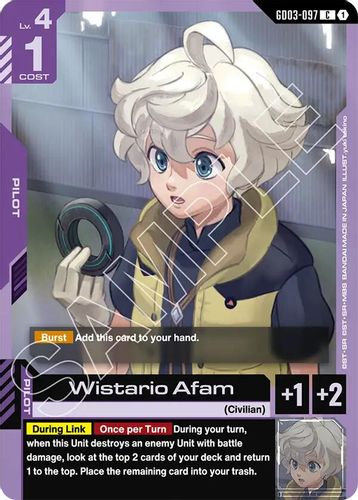 Wistario Afam (GD03-097) card
