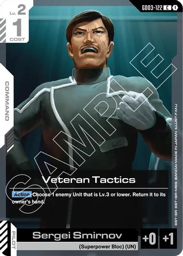 Veteran Tactics (GD03-122) card