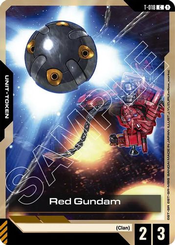 Red Gundam Token (T-018) card