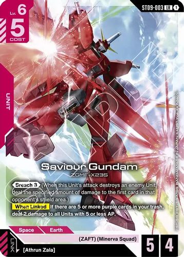 Saviour Gundam (ST09-003) card