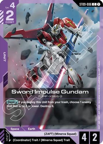 Sword Impulse Gundam (ST09-006) card