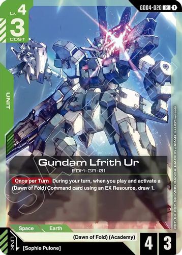 Gundam Lfrith Ur (GD04-020) card