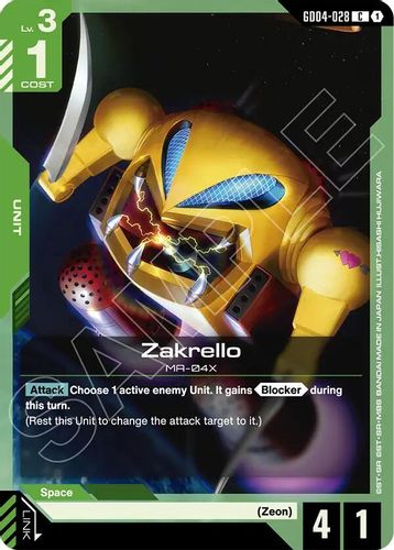 Zakrello (GD04-028) card