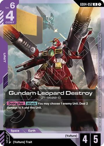 Gundam Leopard Destroy (GD04-052) card