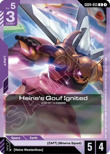 Heine's Gouf Ignited (GD04-055) card