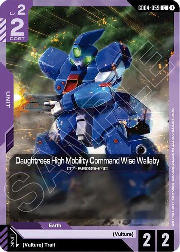 Daughtress High Mobility Command Wise Wallaby (GD04-059) card