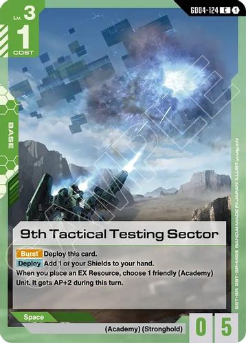 9th Tactical Testing Sector (GD04-124) card