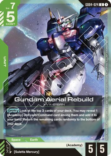 Gundam Aerial Rebuild (GD04-024) card
