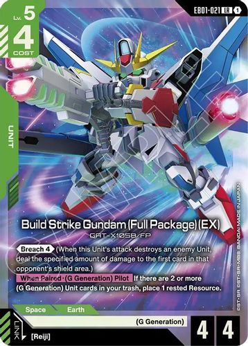 Build Strike Gundam (Full Package) (EX) (EB01-021) card