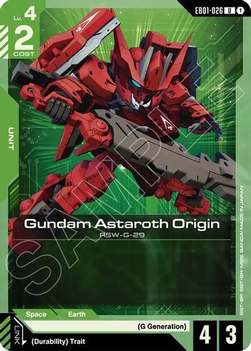 Gundam Astaroth Origin (EB01-026) card