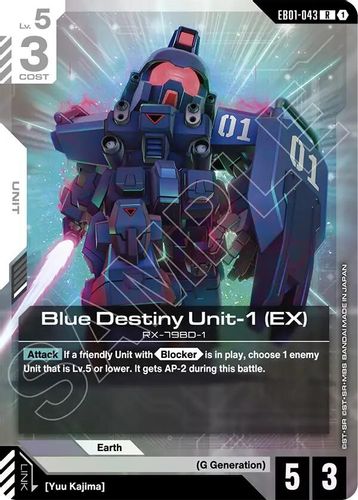 Blue Destiny Unit-1 (EX) (EB01-043) card