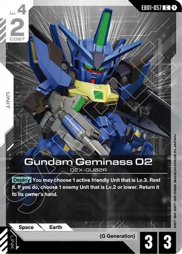 Gundam Geminass 02 (EB01-057) card