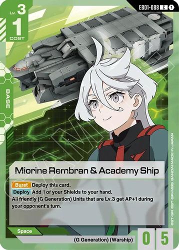 Miorine Rembran & Academy Ship (EB01-088) card