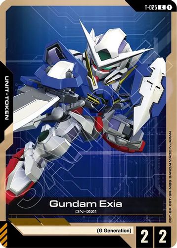 Gundam Exia Token (T-025) card