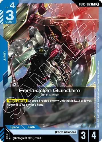 Forbidden Gundam (GD05-012) card
