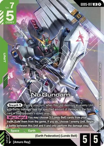Nu Gundam (GD05-017) card