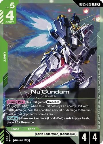 Nu Gundam (GD05-020) card