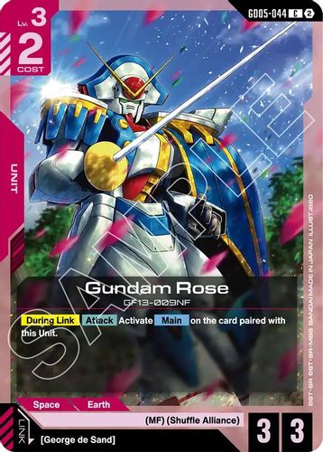 Gundam Rose (GD05-044) card