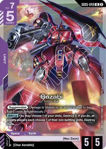 Sazabi (GD05-049) card