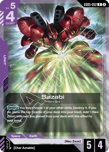 Sazabi (GD05-052) card