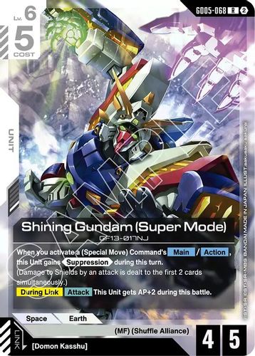 Shining Gundam (Super Mode) (GD05-068) card