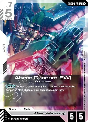Altron Gundam (EW) (GD05-073) card