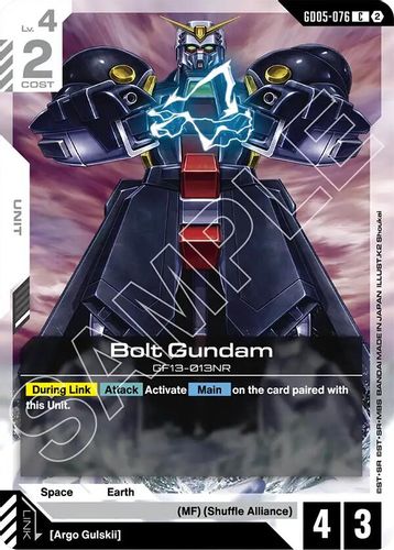 Bolt Gundam (GD05-076) card
