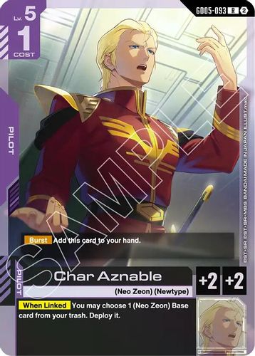 Char Aznable (GD05-093) card