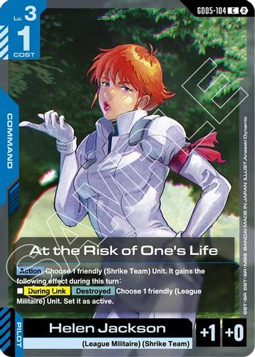 At the Risk of One's Life (GD05-104) card