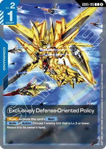 Exclusively Defense-Oriented Policy (GD05-105) card