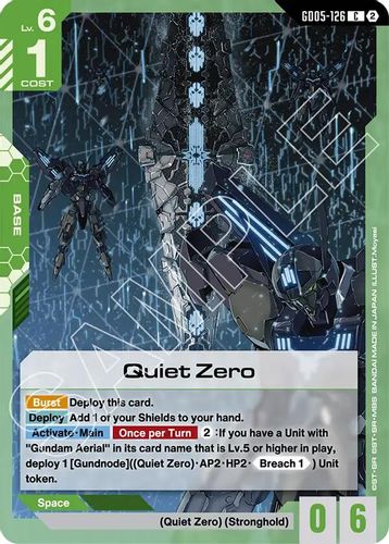 Quiet Zero (GD05-126) card