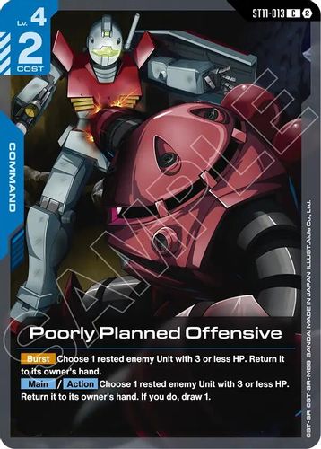 Poorly Planned Offensive (ST11-013) card