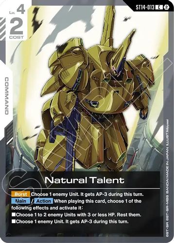Blazing Mobile Suit Rider (ST14-014) card